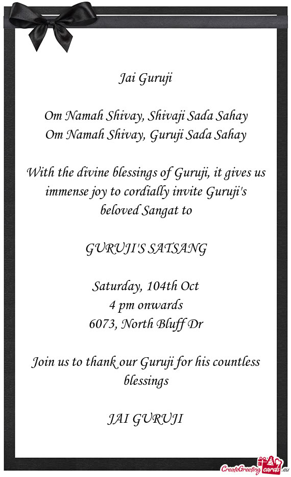 Saturday, 104th Oct