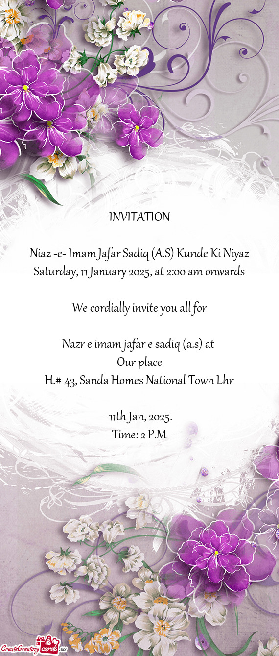 Saturday, 11 January 2025, at 2:00 am onwards