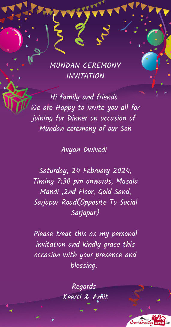 Saturday, 24 February 2024, Timing 7:30 pm onwards, Masala Mandi ,2nd Floor, Gold Sand, Sarjapur Roa