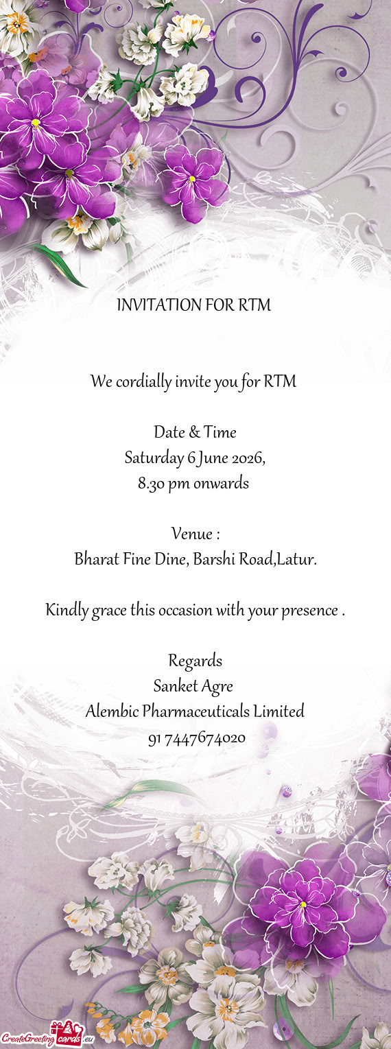 Saturday 6 June 2026