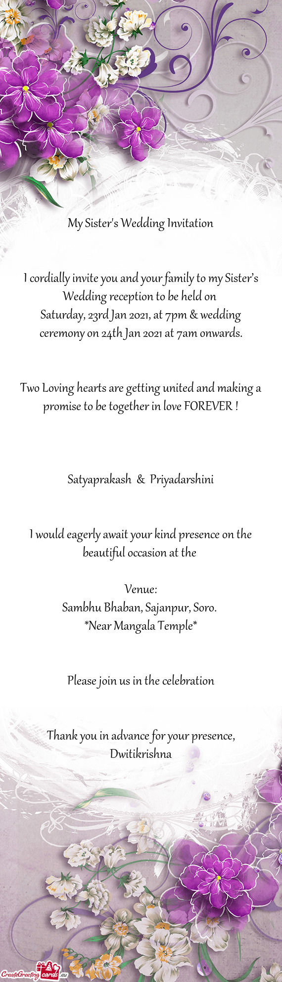 Satyaprakash & Priyadarshini