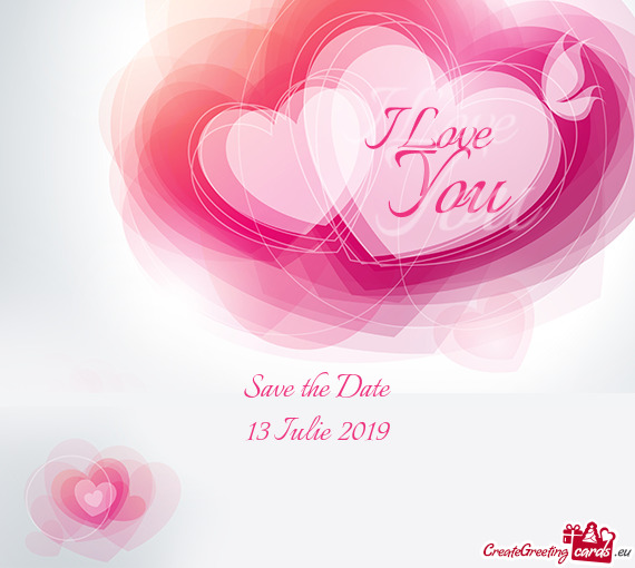 Save the Date  13 Iulie 2019