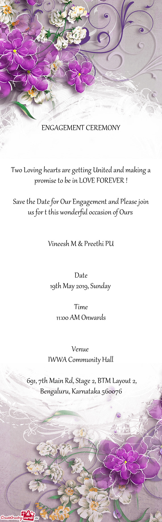 Save the Date for Our Engagement and Please join us for t this wonderful occasion of Ours