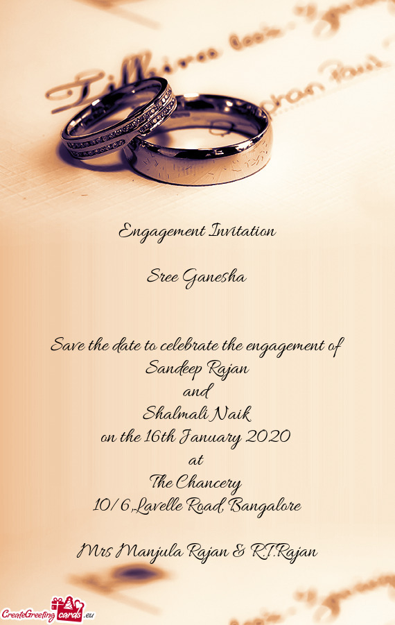Save the date to celebrate the engagement of