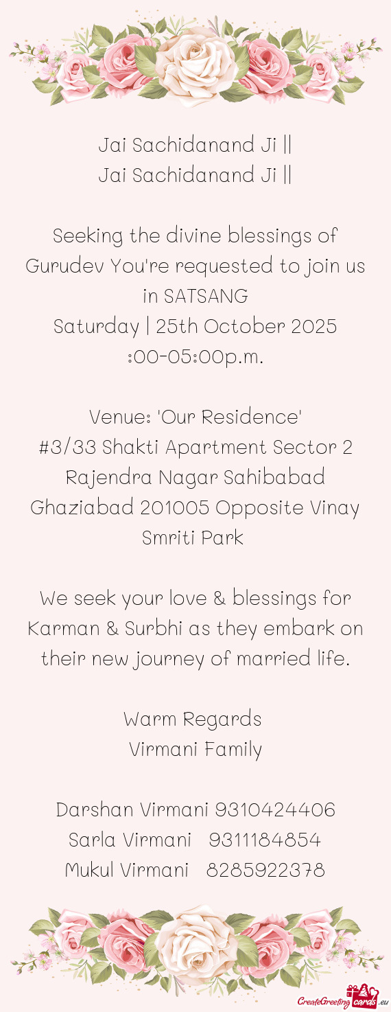 Seeking the divine blessings of Gurudev You