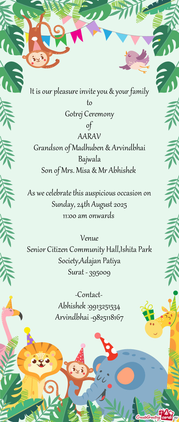 Senior Citizen Community Hall,Ishita Park Society,Adajan Patiya