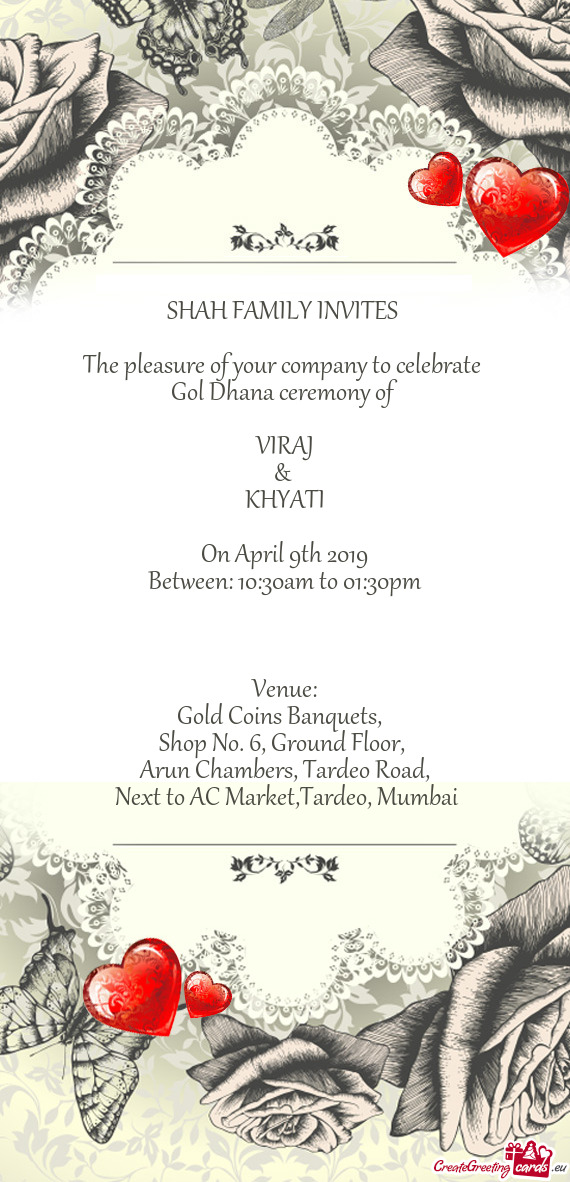 SHAH FAMILY INVITES
