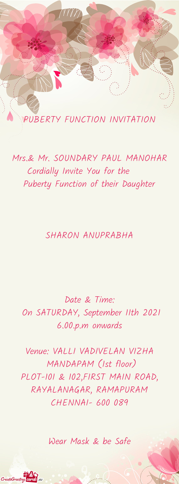 SHARON ANUPRABHA
 
 
 
 
 Date & Time