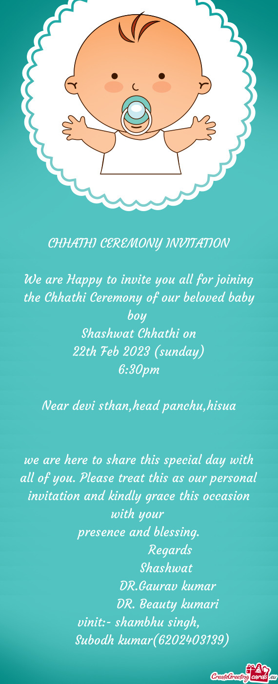 Shashwat Chhathi on