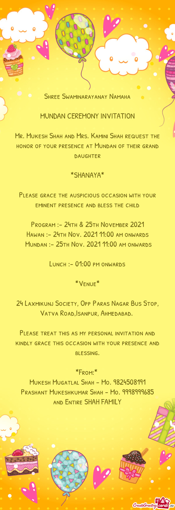 Shree Swaminarayanay Namaha