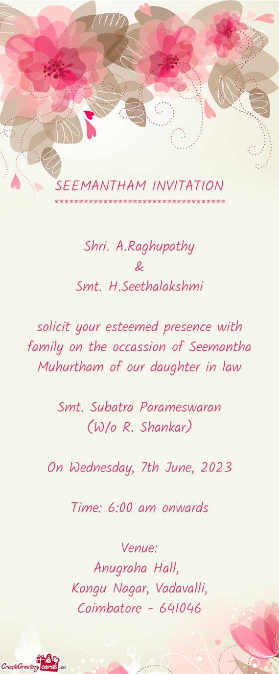 Shri. A.Raghupathy
