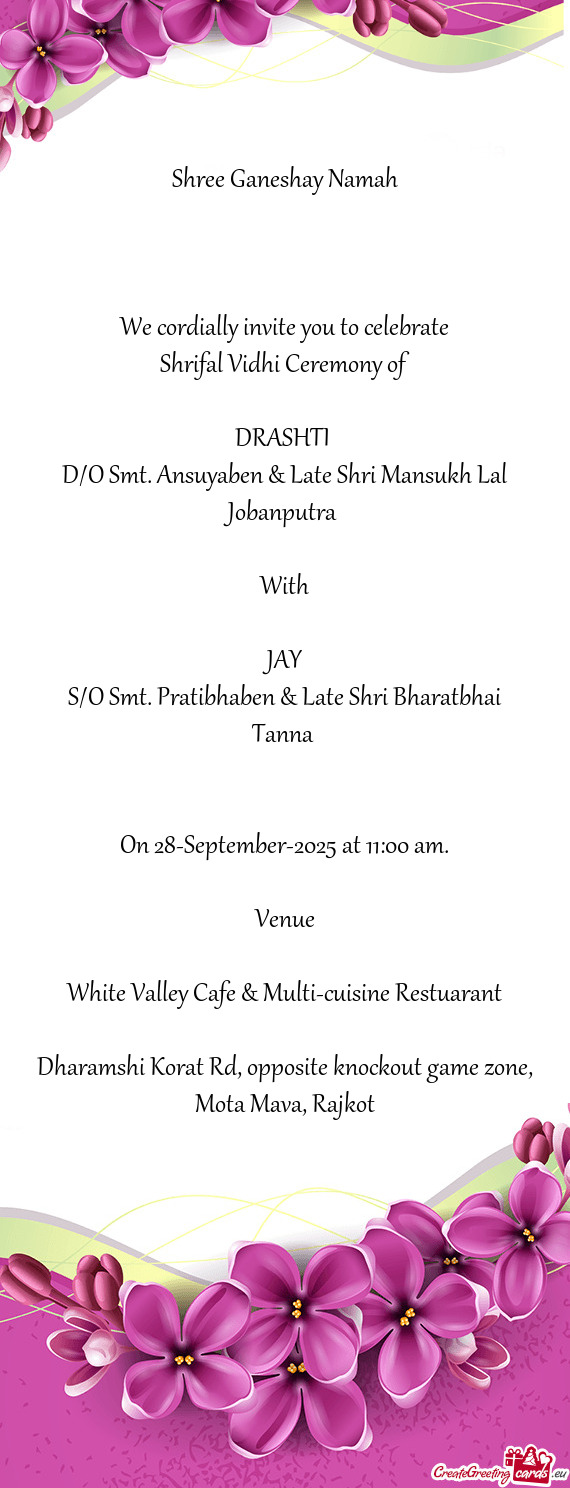 Shrifal Vidhi Ceremony of