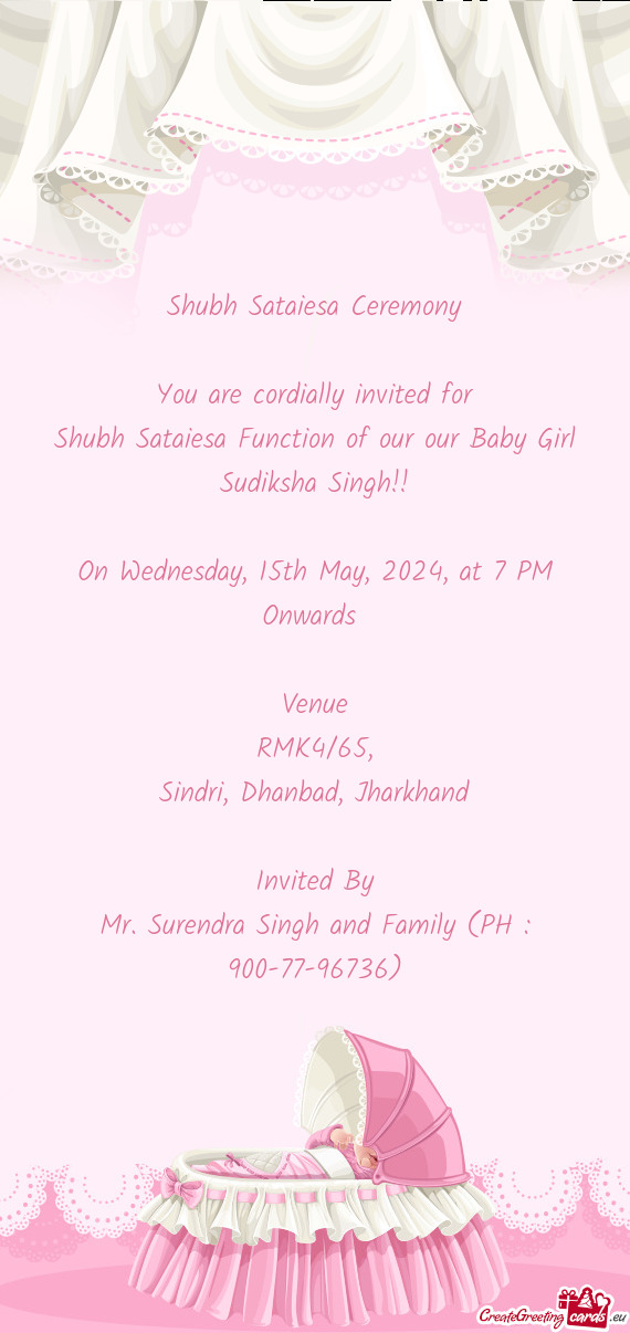 Shubh Sataiesa Function of our our Baby Girl Sudiksha Singh