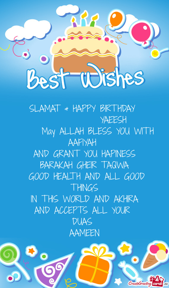 SLAMAT & HAPPY BIRTHDAY - Free cards