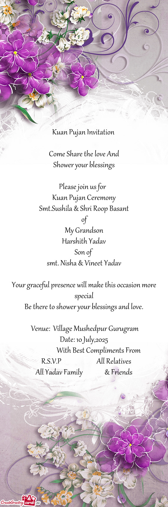 Smt.Sushila & Shri Roop Basant