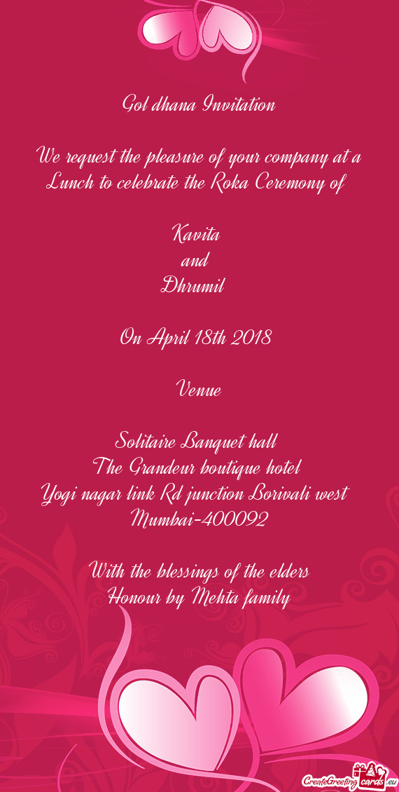 Solitaire Banquet hall