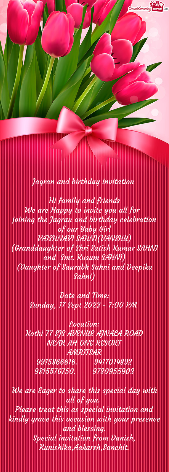 Special invitation from Danish, Kunishika,Aakarsh,Sanchit