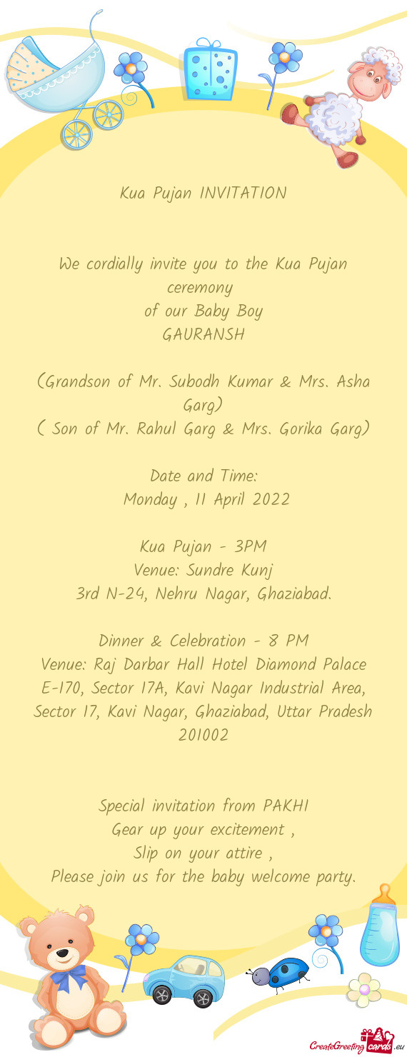 Special invitation from PAKHI