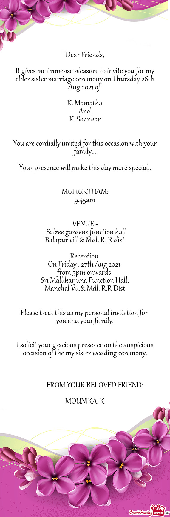 Sri Mallikarjuna Function Hall