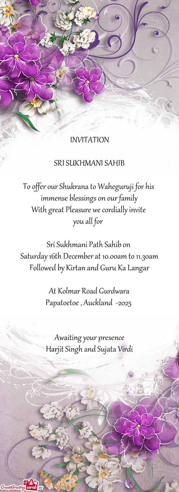 Sri Sukhmani Path Sahib on