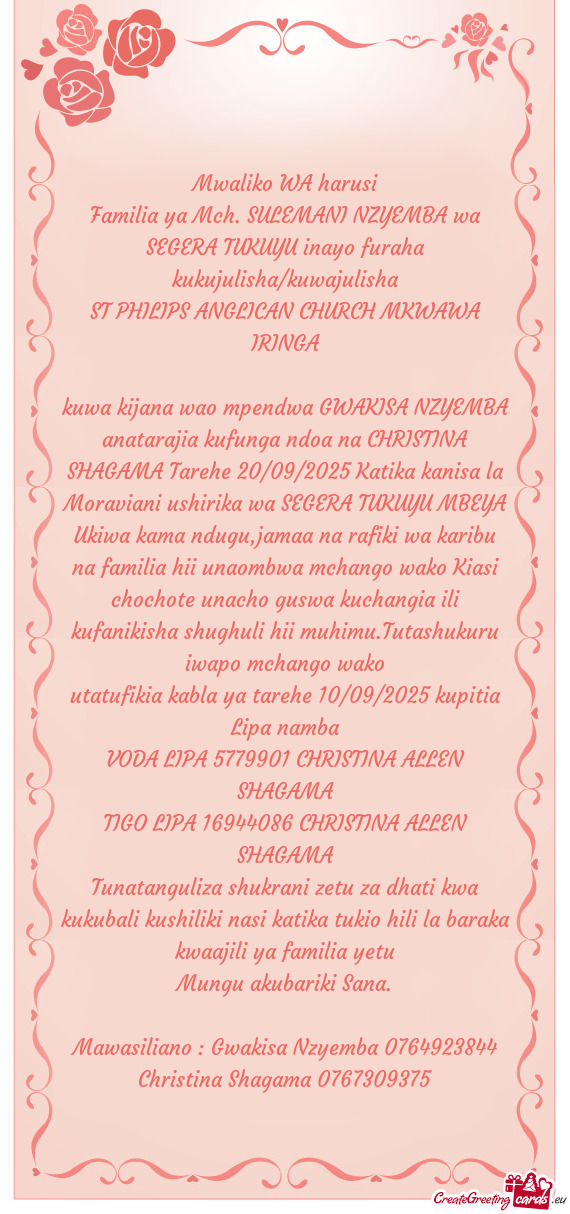 ST PHILIPS ANGLICAN CHURCH MKWAWA IRINGA