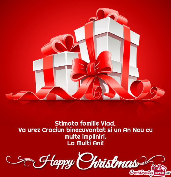 Stimata familie Vlad