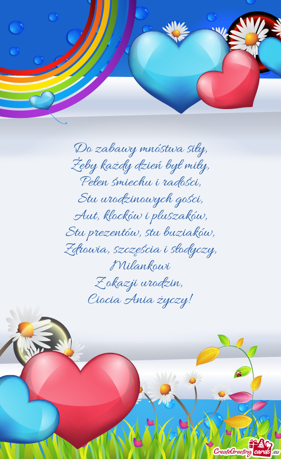 Stu urodzinowych gości