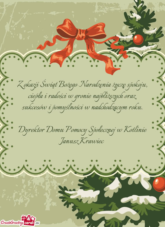 Sukcesów i pomyślności w nadchodzącym roku