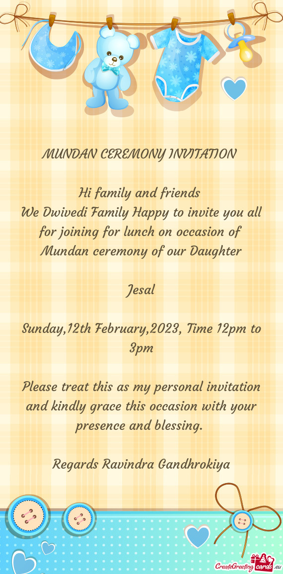 Sunday,12th February,2023, Time 12pm to 3pm