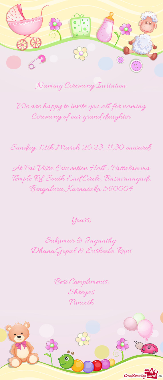 Sunday, 12th March 2023, 11:30 onwards