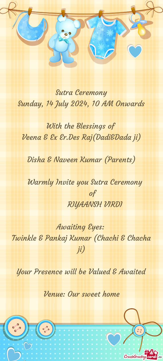 Sunday, 14 July 2024, 10 AM Onwards