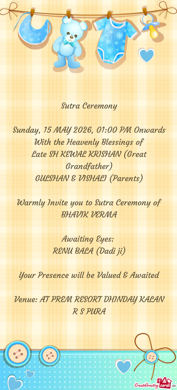 Sunday, 15 MAY 2026, 01:00 PM Onwards