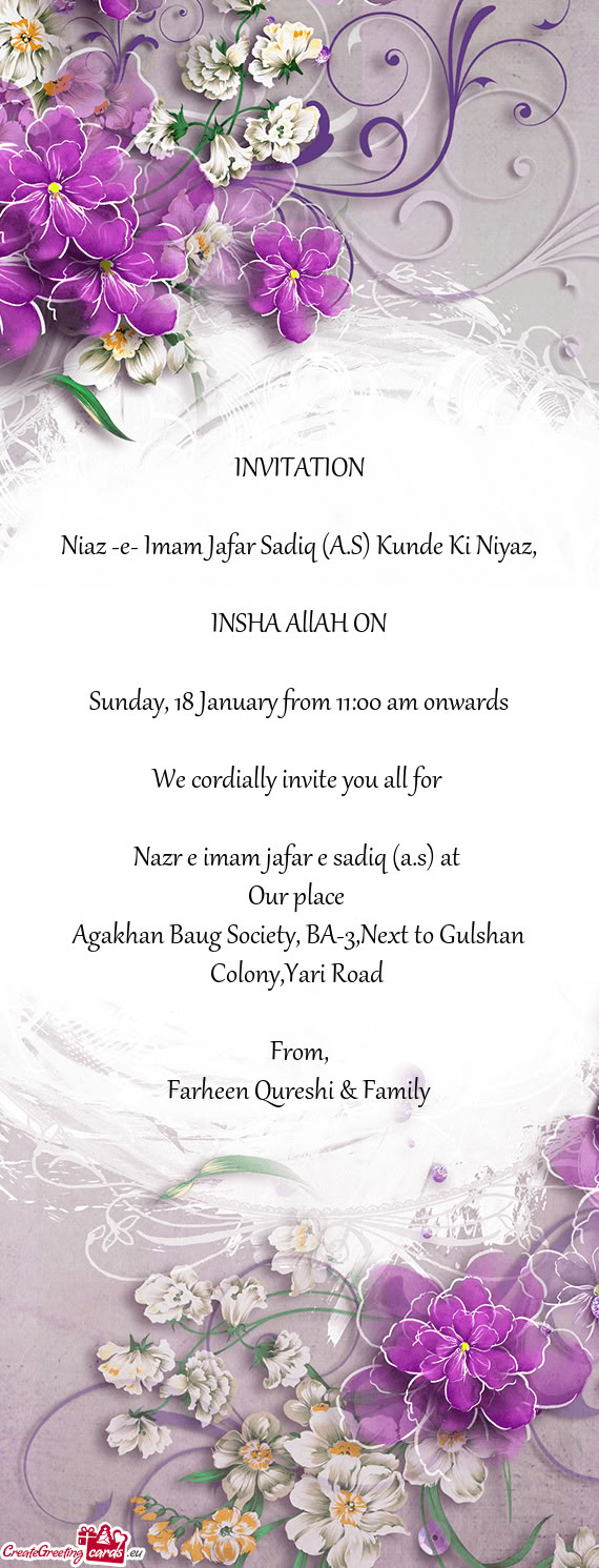 Sunday, 18 January from 11:00 am onwards