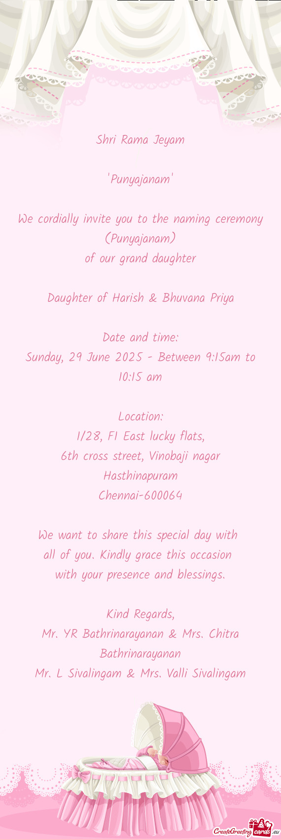 Sunday, 29 June 2025 - Between 9:15am to 10:15 am