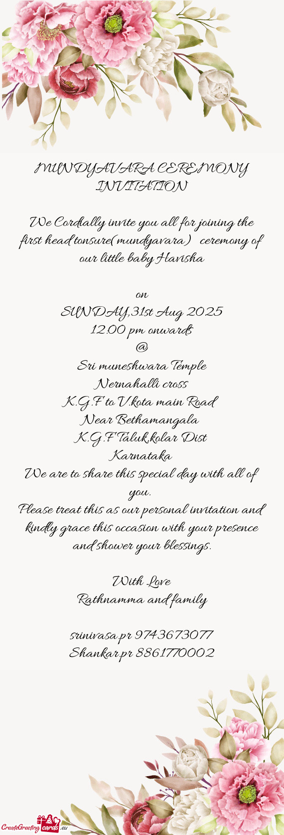 SUNDAY,31st Aug 2025