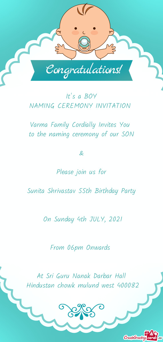 Sunita Shrivastav 55th Birthday Party