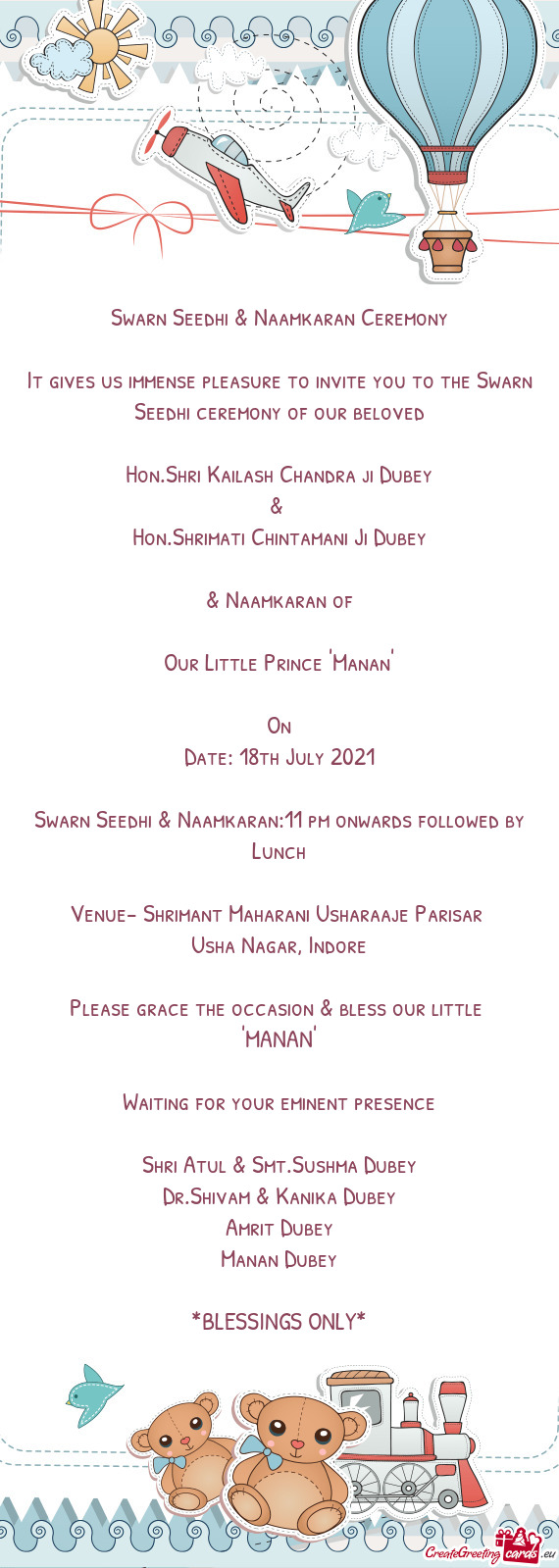 Swarn Seedhi & Naamkaran Ceremony