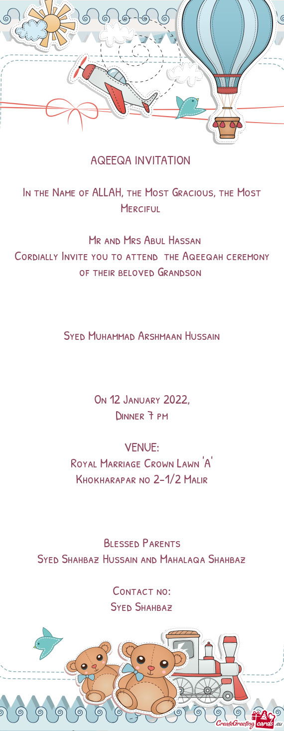 Syed Muhammad Arshmaan Hussain