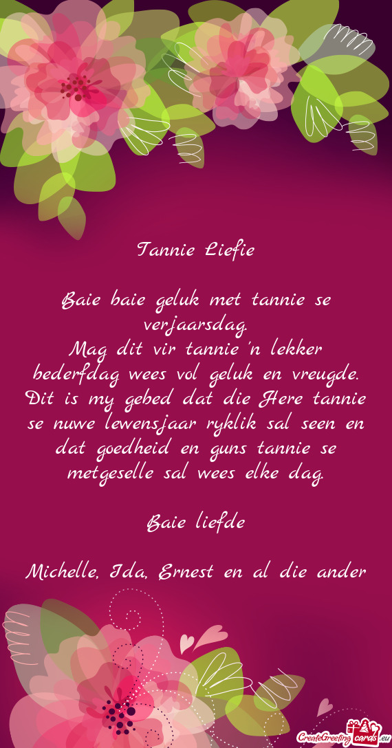 Tannie Liefie