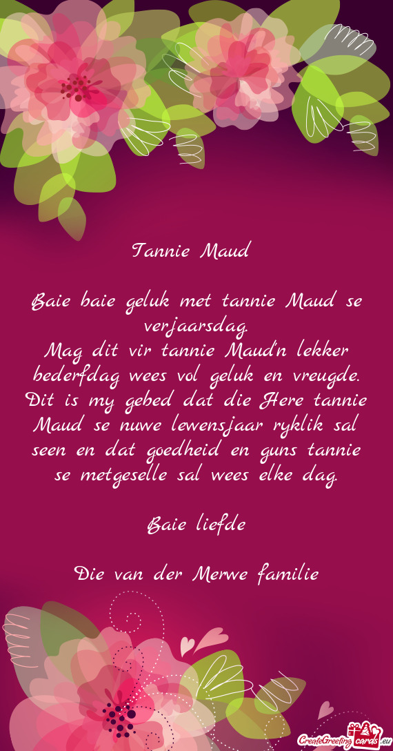 Tannie Maud
