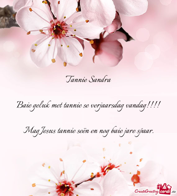 Tannie Sandra