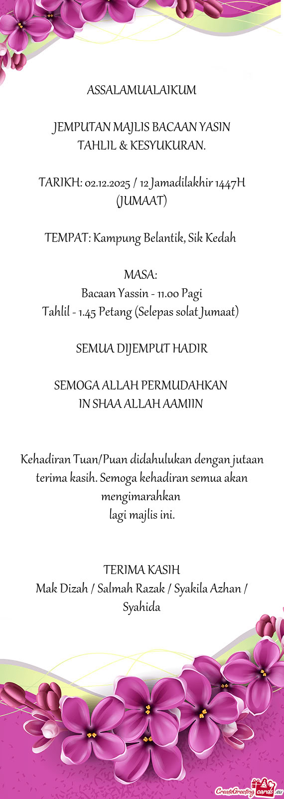 TARIKH: 02.12.2025 / 12 Jamadilakhir 1447H (JUMAAT)