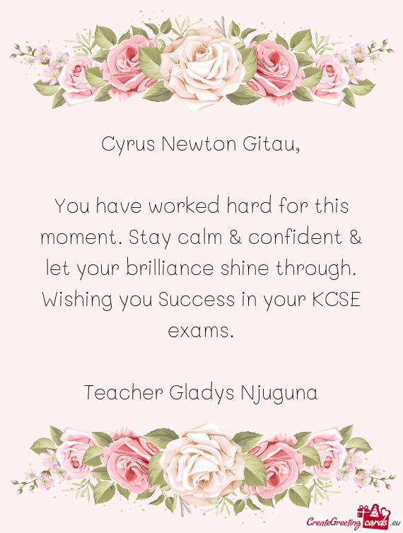 Teacher Gladys Njuguna