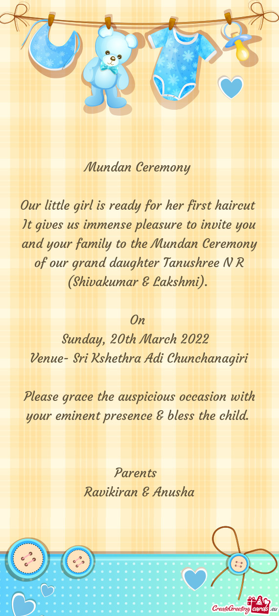 Ter Tanushree N R (Shivakumar & Lakshmi)
