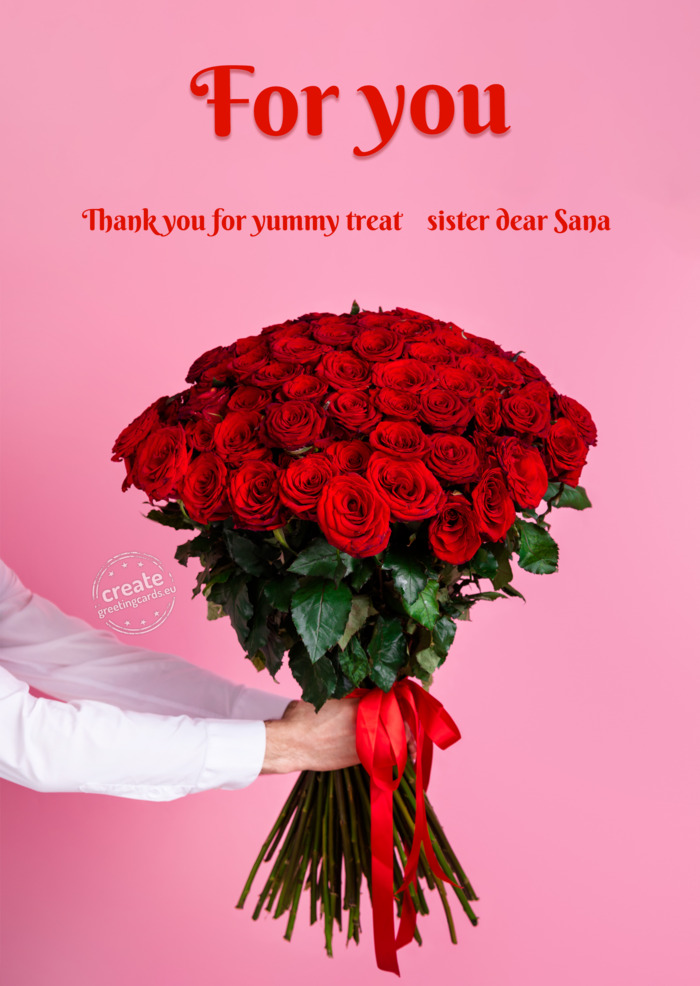 Thank you for yummy treat sister dear Sana