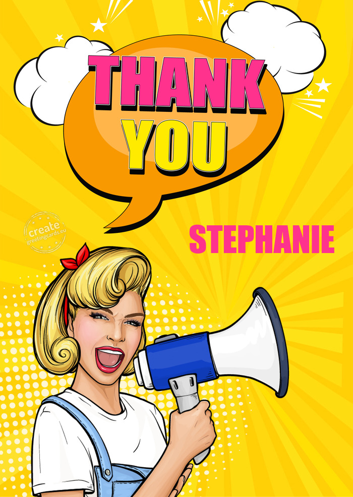 Thank you STEPHANIE