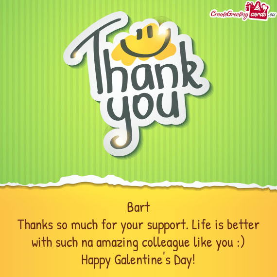 Thanks so much for your support. Life is better with such na amazing colleague like you :)