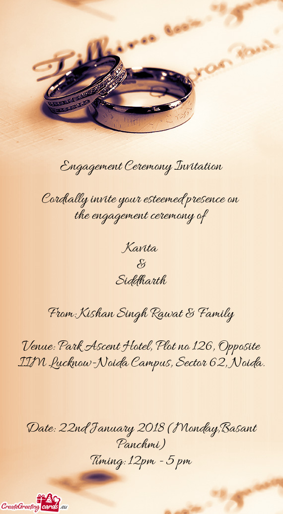 The engagement ceremony of