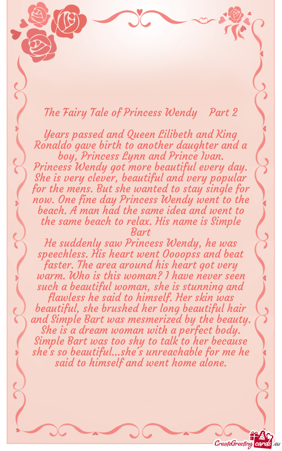 The Fairy Tale of Princess Wendy Part 2