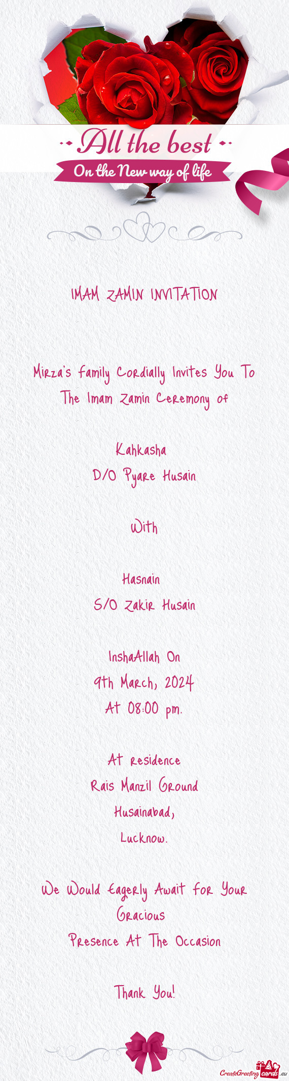 The Imam Zamin Ceremony of